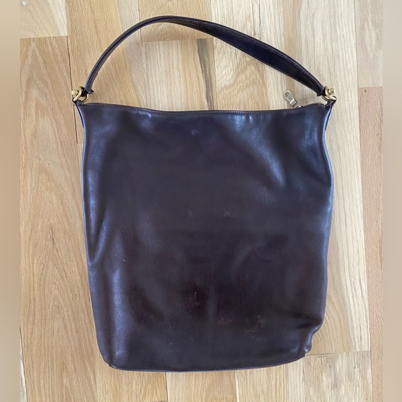 Johnny Farah brown leather hobo bag - Picture 4 of 5